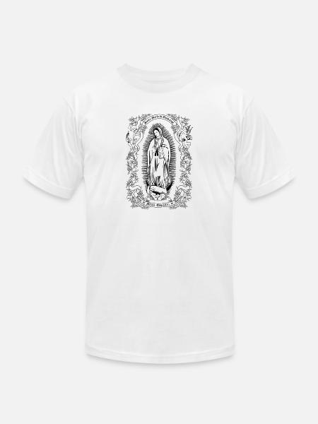 Notre-Dame de Guadalupe Vierge Marie Christian Gift - T-shirt unisexe Bella + Canvas - gris chiné
