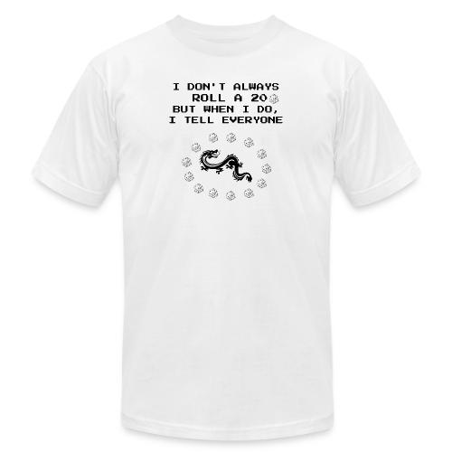 I Don't Always Roll a 20 D&D T-Shirt | Retro 8-Bit - Unisex Jersey T-Shirt by Bella + Canvas