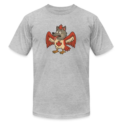 Maple-Mad Wolfbird – Quirky Canadian Creature - Unisex Jersey T-Shirt by Bella + Canvas