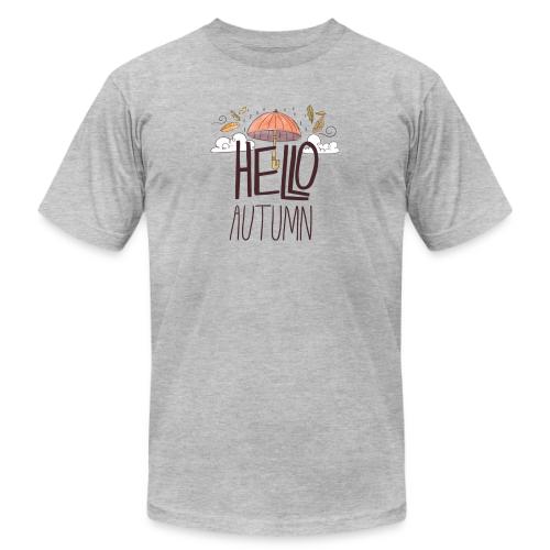 Hello autumn. - Unisex Jersey T-Shirt by Bella + Canvas