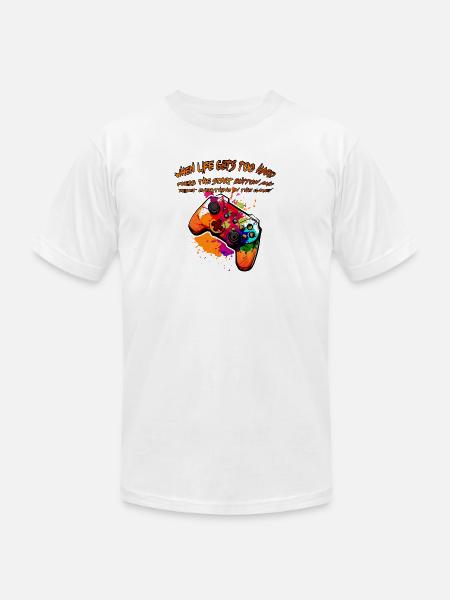 Press Start, Restart Life - Unisex Jersey T-Shirt by Bella + Canvas -