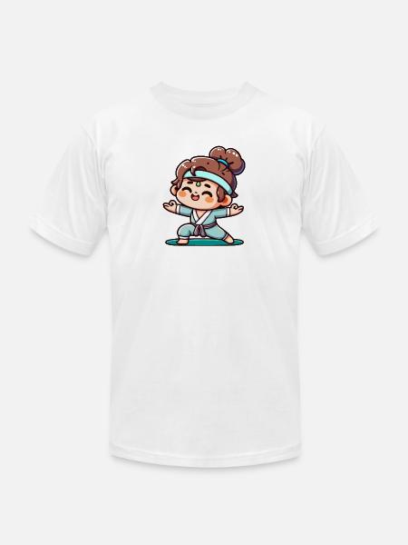 Happy Little Yogi - Unisex Jersey T-Shirt by Bella + Canvas - 