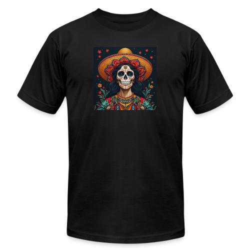 Charra Skull Art | Traditional Mexican Design - Unisex Jersey T-Shirt by Bella + Canvas