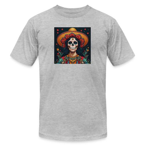 Charra Skull Art | Traditional Mexican Design - Unisex Jersey T-Shirt by Bella + Canvas