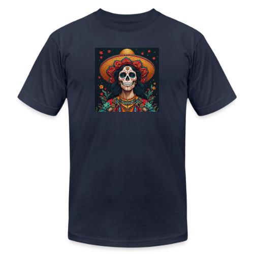 Charra Skull Art | Traditional Mexican Design - Unisex Jersey T-Shirt by Bella + Canvas