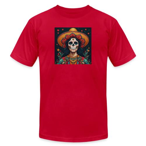 Charra Skull Art | Traditional Mexican Design - Unisex Jersey T-Shirt by Bella + Canvas