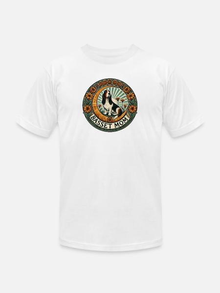 Basset Mom - Unisex Jersey T-Shirt by Bella + Canvas - 