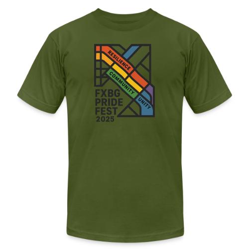 FXBG Pride 2025 Festival Logo - Unisex Jersey T-Shirt by Bella + Canvas
