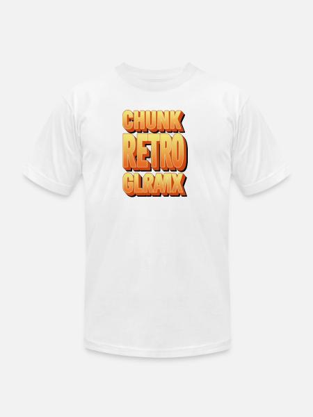 Chunk Retro Glow Glyph - Unisex Jersey T-Shirt by Bella + Canvas -