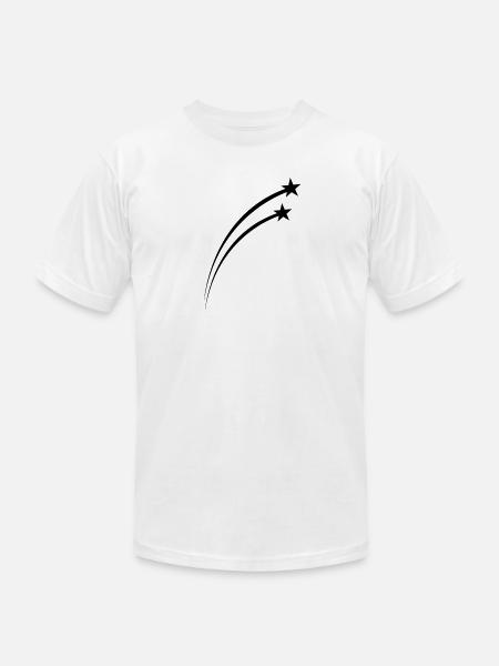 Twin Shooting Star Meteor Arc - Unisex Jersey T-Shirt by Bella + Canvas -
