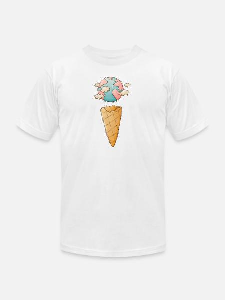 Ice Cream Cone Planet - Unisex Jersey T-Shirt by Bella + Canvas -