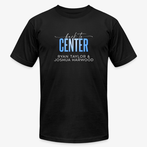 Back to Center Title White - Unisex Jersey T-Shirt by Bella + Canvas