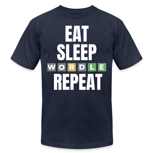 Eat Sleep WORDLE Repeat - Unisex Jersey T-Shirt by Bella + Canvas