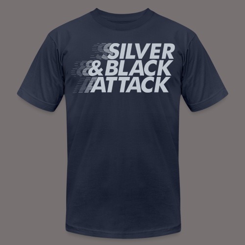 Silver Black Attack - Unisex Jersey T-Shirt by Bella + Canvas
