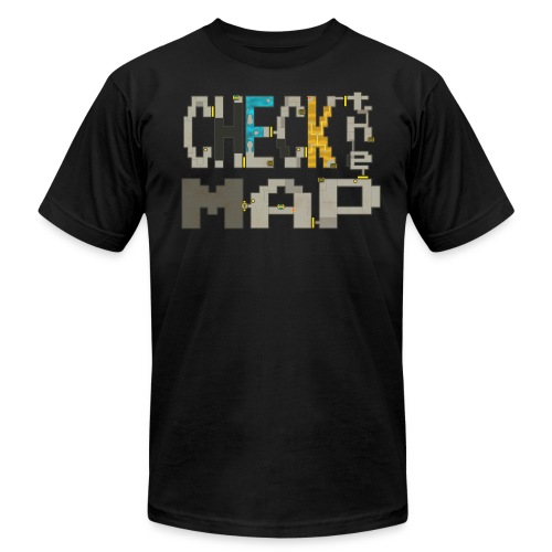 Check the Map - Unisex Jersey T-Shirt by Bella + Canvas