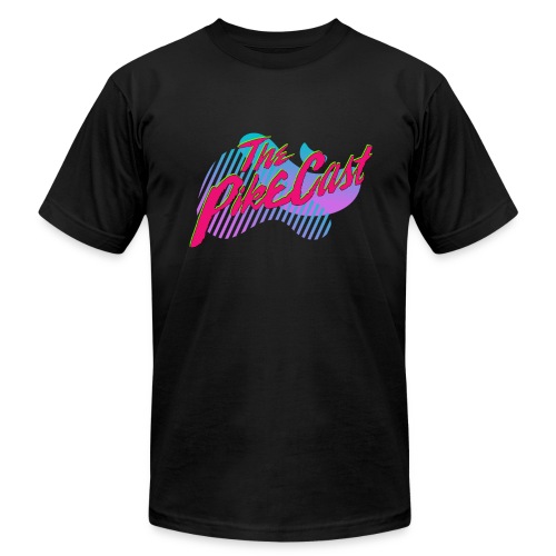 The PikeCast Synthwave Logo - Unisex Jersey T-Shirt by Bella + Canvas