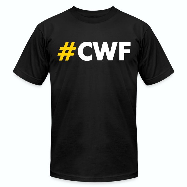 CWF Men's Tee by American Apparel - Yellow/White H