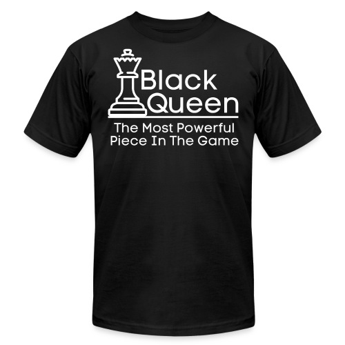 Black Queen Most Powerful Chess African American - Unisex Jersey T-Shirt by Bella + Canvas