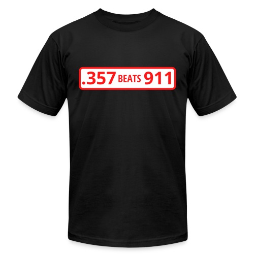 .357 Beats 911 (Red & White) - Unisex Jersey T-Shirt by Bella + Canvas