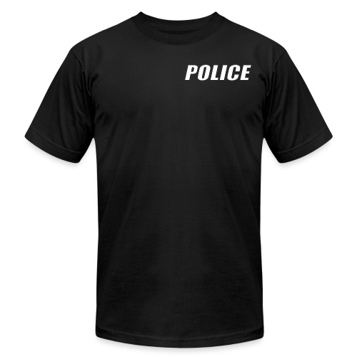 Police White - Unisex Jersey T-Shirt by Bella + Canvas