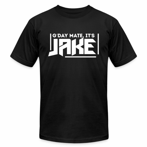 G'Day Mate It's Jake White Logo - Unisex Jersey T-Shirt by Bella + Canvas