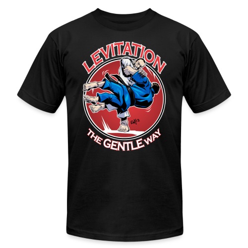 Judo Shirt - Levitation for dark shirt - Unisex Jersey T-Shirt by Bella + Canvas
