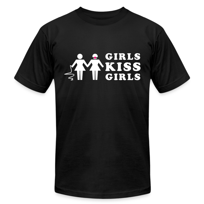 UNISEX GIRLS KISS GIRLS LGBTQ PRIDE T-SHIRT - Unisex Jersey T-Shirt by Bella + Canvas