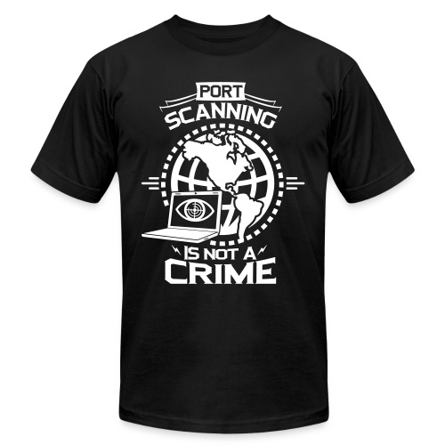Port Scanning is Not a Crime - Unisex Jersey T-Shirt by Bella + Canvas