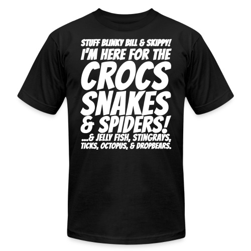 Crocks snakes and spiders shirt - Unisex Jersey T-Shirt by Bella + Canvas