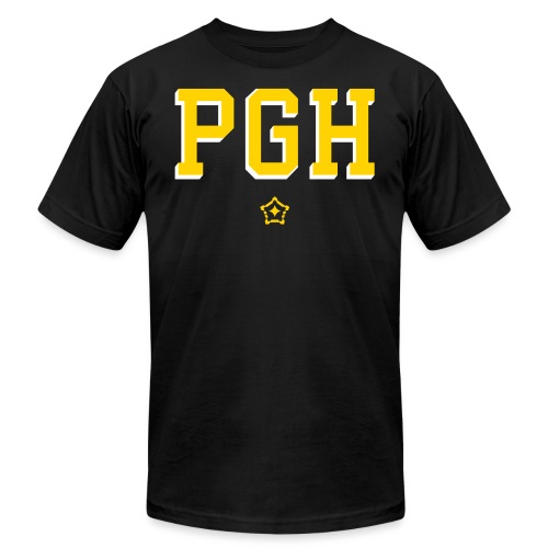 pgh_w logo_v - Unisex Jersey T-Shirt by Bella + Canvas