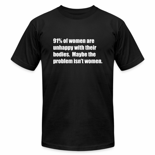 91% of Women - Unisex Jersey T-Shirt by Bella + Canvas