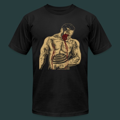 Fitness Sports Gym Blood Muscles Zombie Motivation - Unisex Jersey T-Shirt by Bella + Canvas
