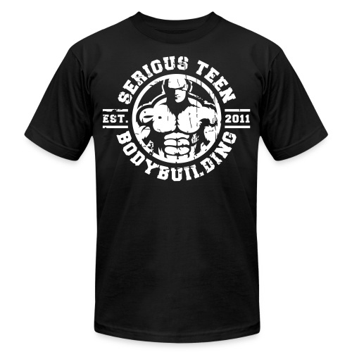 SeriousTeenBodybuilding White - Unisex Jersey T-Shirt by Bella + Canvas