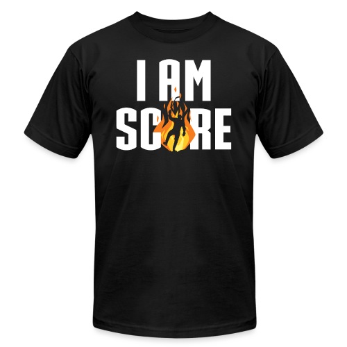 I am Fire. I am Score. - Unisex Jersey T-Shirt by Bella + Canvas