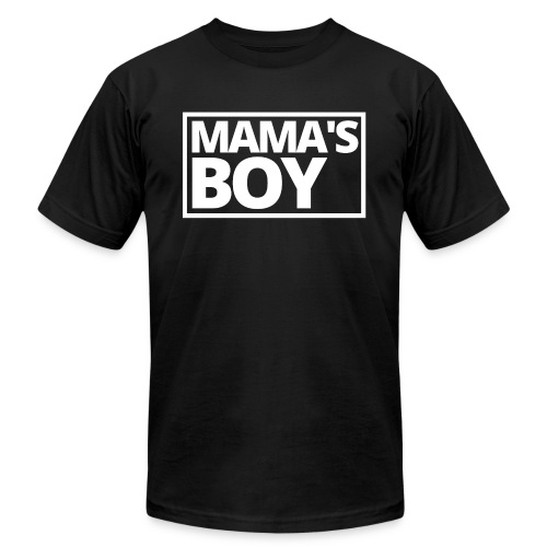MAMA's Boy (White Stamp Version) - Unisex Jersey T-Shirt by Bella + Canvas