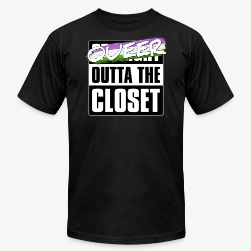 Queer Outta the Closet - Genderqueer Pride - Unisex Jersey T-Shirt by Bella + Canvas