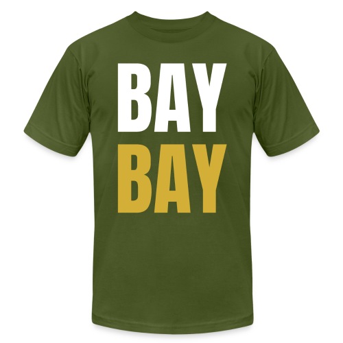 BAY BAY (White and Gold) - Unisex Jersey T-Shirt by Bella + Canvas