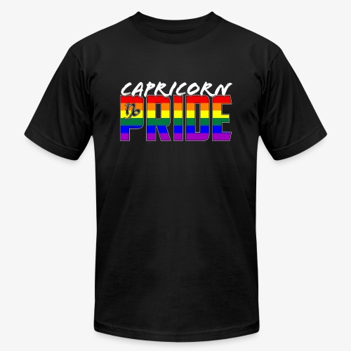 LGBT Capricorn Pride Flag Zodiac Sign - Unisex Jersey T-Shirt by Bella + Canvas