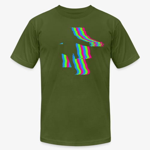 silhouette rainbow cut 1 - Unisex Jersey T-Shirt by Bella + Canvas