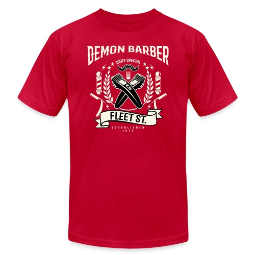 Demon Barber of Fleet Street - Unisex Jersey T-Shirt by Bella + Canvas