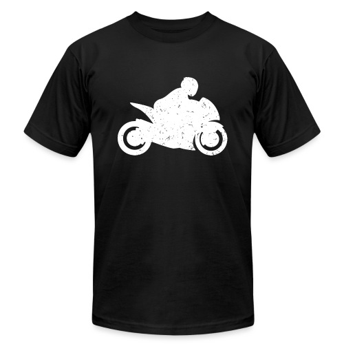 Super Sport Bike Motorcycle Rider Distressed - Unisex Jersey T-Shirt by Bella + Canvas