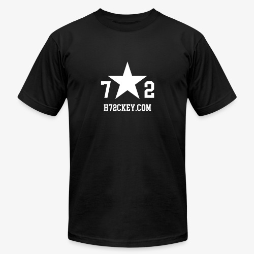72Hockey com logo - Unisex Jersey T-Shirt by Bella + Canvas