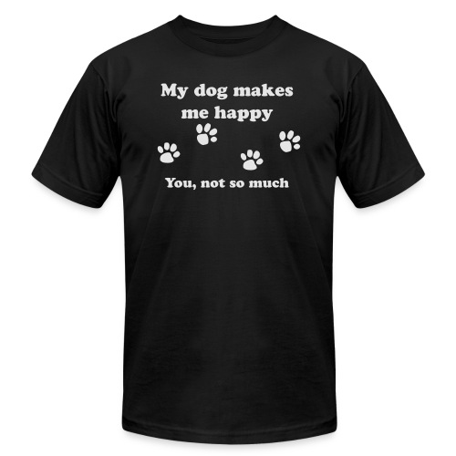 dog_happy - Unisex Jersey T-Shirt by Bella + Canvas