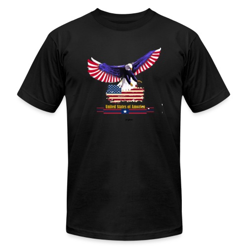 american eagle american flag eagle - Unisex Jersey T-Shirt by Bella + Canvas