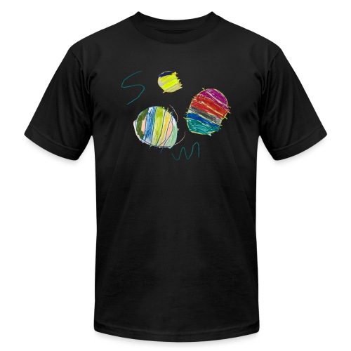 Three basketballs. - Unisex Jersey T-Shirt by Bella + Canvas