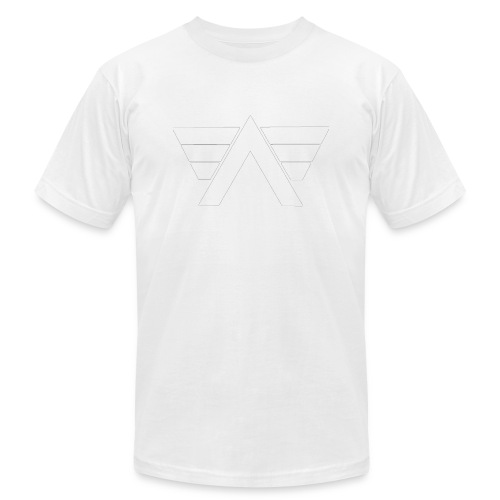 Bordeaux Sweater White AeRo Logo - Unisex Jersey T-Shirt by Bella + Canvas