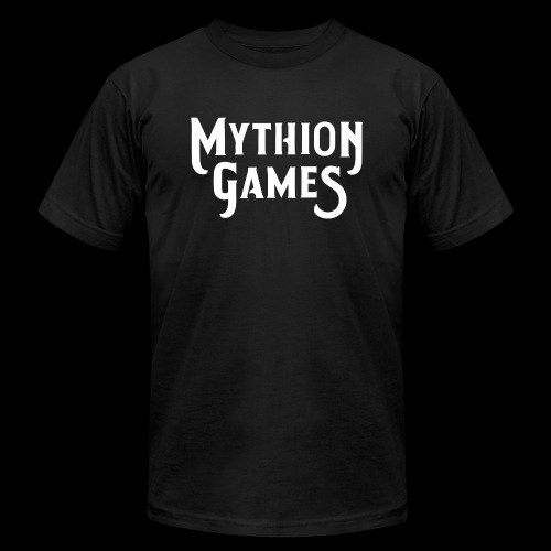 Mythion Logo White - Unisex Jersey T-Shirt by Bella + Canvas