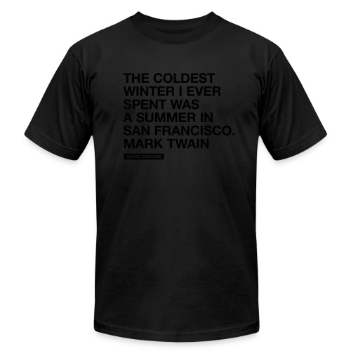 The coldest winter (men -- bags -- big) - Unisex Jersey T-Shirt by Bella + Canvas