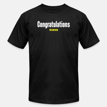 Congratulations you can read - Unisex Jersey T-shirt