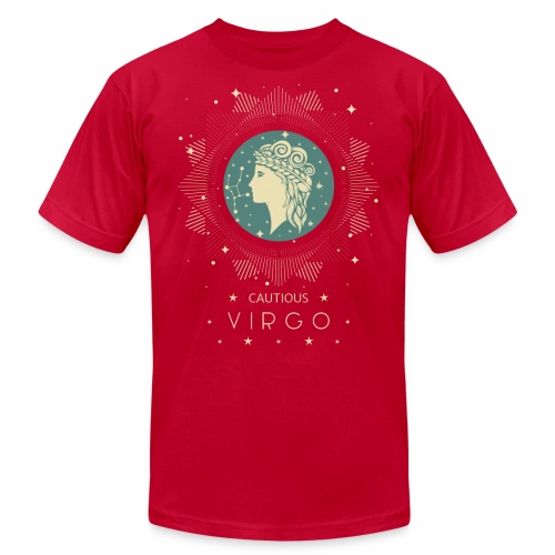 Zodiac sign Cautious Virgo August September - Unisex Jersey T-Shirt by Bella + Canvas